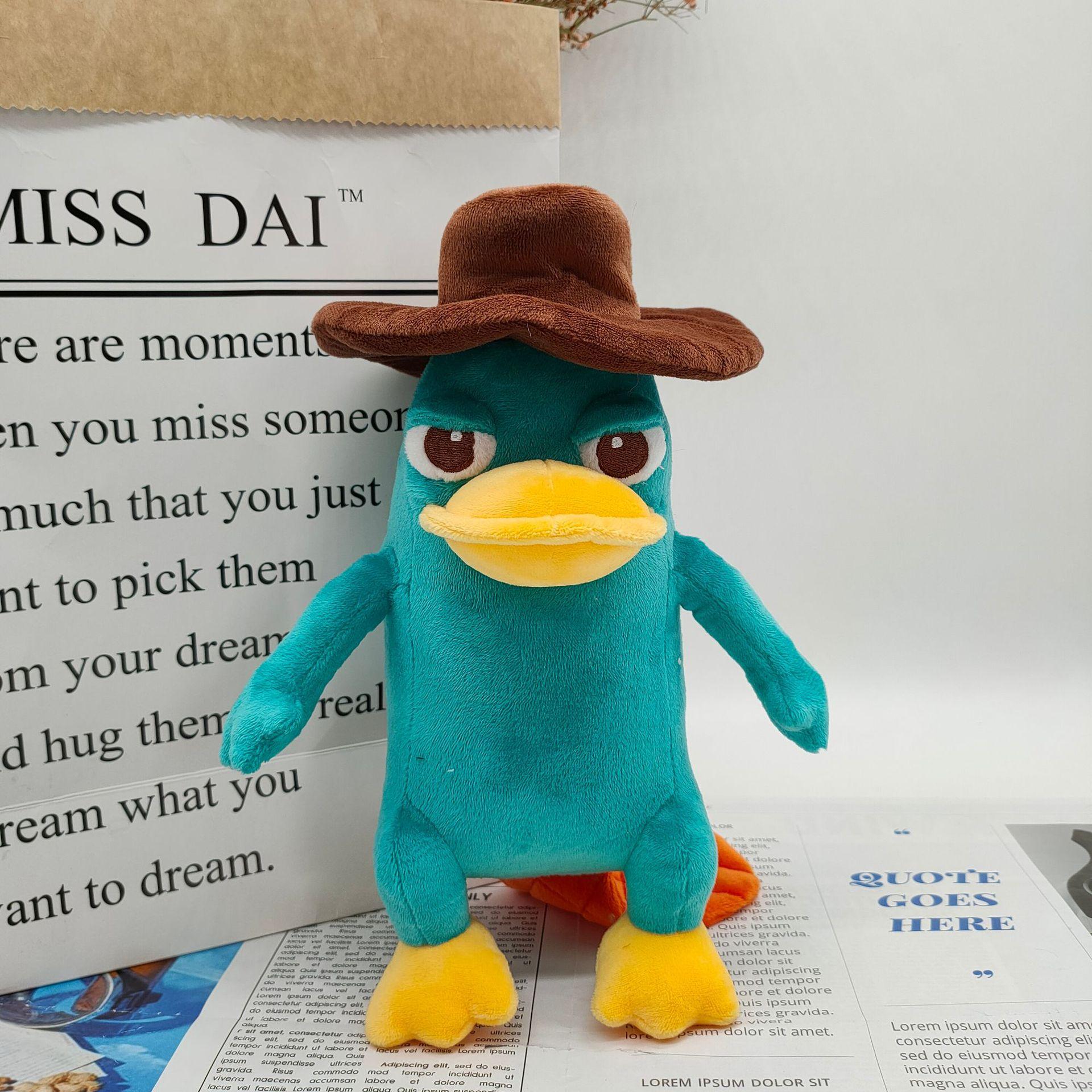

New Perry The Platypus with Hat Doll, Platypus, Terry Doll Doll