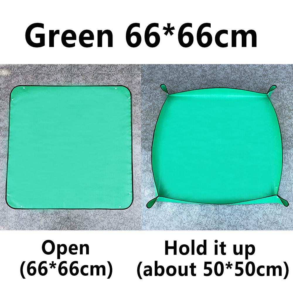 1pc Gardening Flower Pots Transplanting Mats 32-100cm Planting Mat PE Plant Repotting Mat Waterproof Mats Garden Accessories