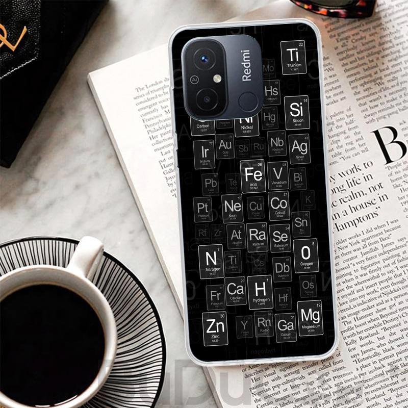 Physics Chemical Mathematics Cover For Xiaomi Redmi 13 13C 14C 12 12C 10 10C 9 9C 9T 9A Phone Case 10A 8A 8 7A 7 6A 6 K80 K70 K6