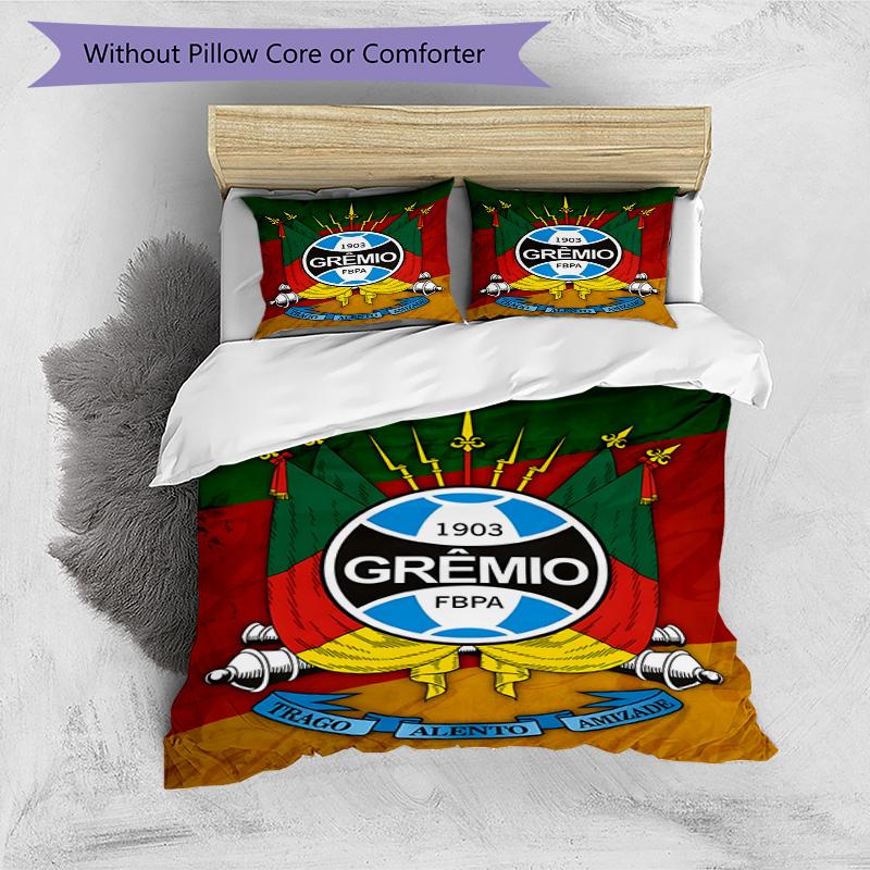 Fc 1903 Emblem Printed Pattern Duvet Cover Set – Includes 1 Duvet Cover and 2 Matching Pillowcases Bedroom Decor Christmas Gifts