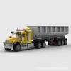 Toy Car MOC-84964 Dump Truck Trailer Small Particle Model Building Block Toy Ornaments Set