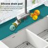 Silicone Pad Solid Color Clean Sanitary Faucet Kitchen Sink Splash Pad Irregular Drainage Tools Household Tools