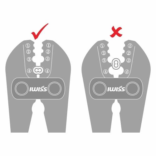 IWISS IWS-1608M Oval Sleeve Wire Rope Aluminum Sleeve Crimping Machine for 1.2mm-3.5mm Wire Rope