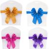 Bows Chair Back Bow Decorative Belt Ready Made Ties Fastening Event Chair Straps Elastic Band Satin Chair Sashes