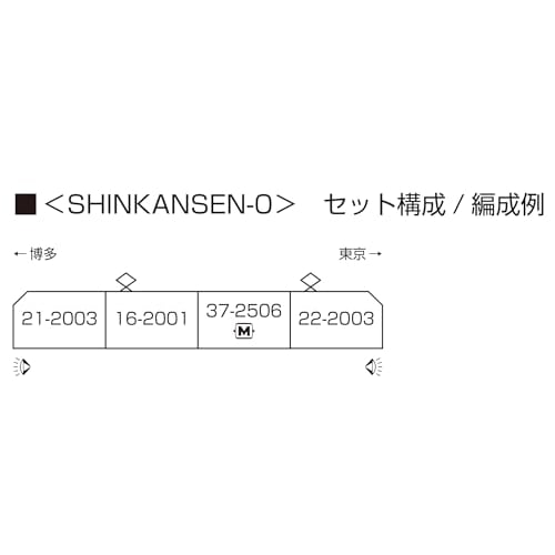 KATO N Gauge SHINKANSEN-0 4-Car Set, Model Train, 10-044