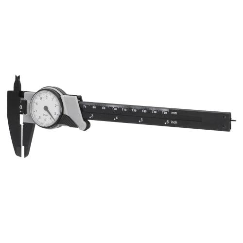 xuuyuu Fiber Caliper with Dial, Two Scales, Range: Approx. 0-150mm, Suitable for Labs, Offices, and Shops