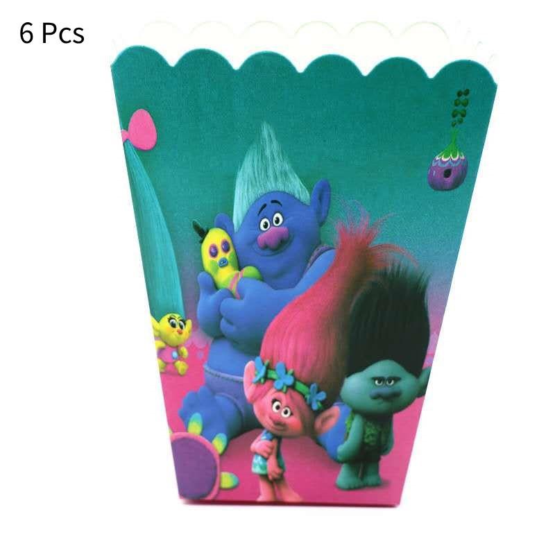 

Colorful Birthday Party Decorations For Girls Paper Plates Cups Napkins Balloons Popcorn Box