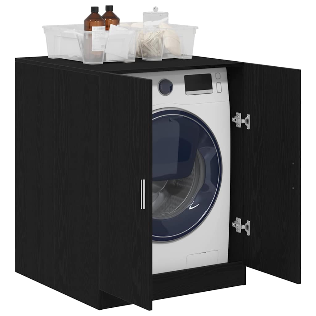 Mobile per Lavatrice Effetto Rovere Nero Truciolato
