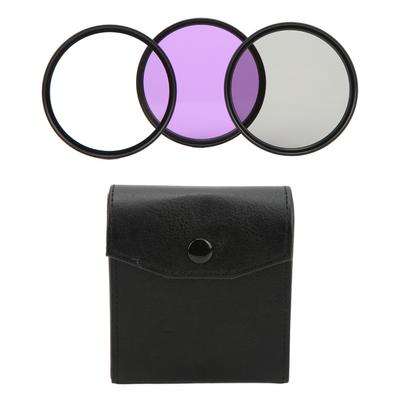 Lens Filter Kit UV Protector FLD Purple Filter CPL Polarizer Set for for SLR Digital Camerafor