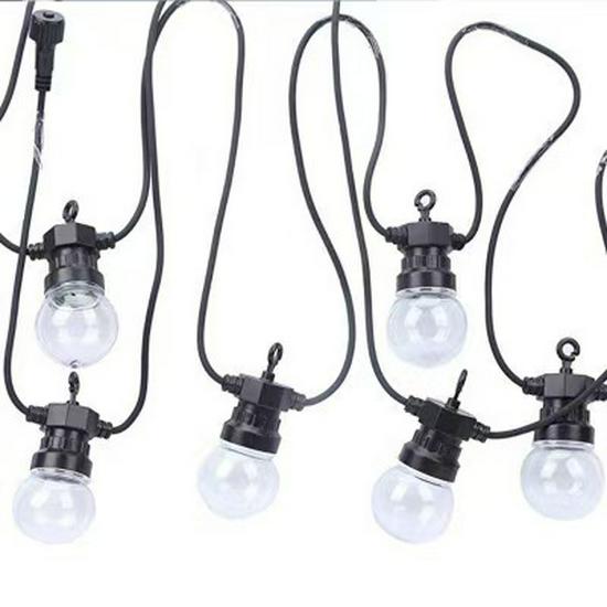 24V LED G50 Bulb Outdoor String Lights, Connectable Patio Garden Wedding Decor