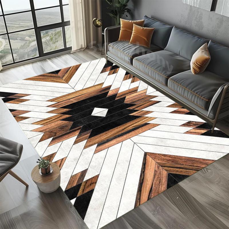 Nordic Geometric Carpet Living Room  Bedroom Carpet Large Area Rugs for Home Decoration Non-slip Sofa Custom Floor Mats