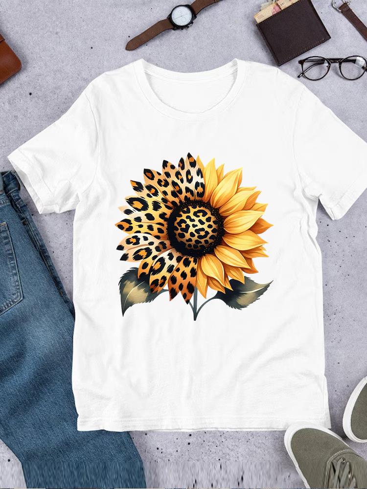 Casual Printed O-neck Printing T-shirt Clothes Ladies Butterfly Trend 90s Fashion Top Tee Short Sleeve T Women Female Clothing