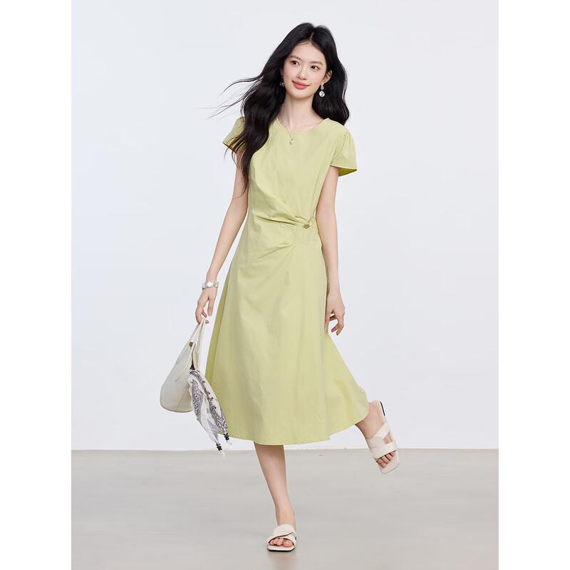 Women's French Style Pure Cotton A-Line Summer Dress