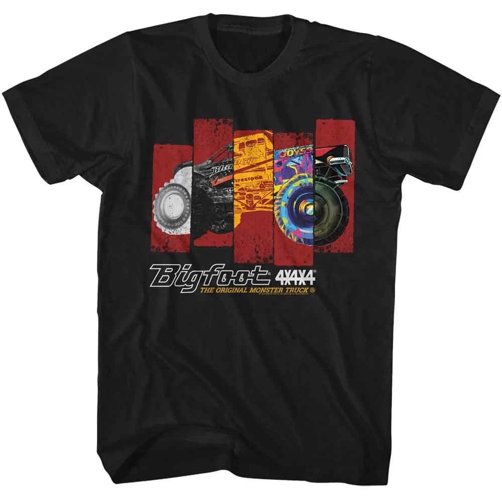 Bigfoot Different Truck Rectangles Tshirt S