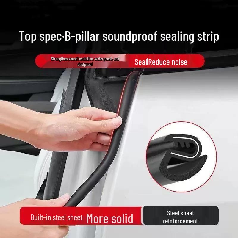 Leapmotor Car Door and Console Sealing Strip for C16, C01, C11, S01, T03 Models - Sound Insulation Rubber Strip for ABC Pillars.
