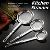 Long Handle Fine Mesh Strainer Reusable Kitchen Strainer Stainless Steel Oil Skimmer  Kitchen Tools