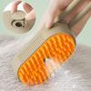 Electric Spray Pet Massage Comb Anti Flying Hair Remover Bath Brush Dog Cat Grooming Tool One Button Spray Cleaning Groomer