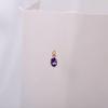 Titanium Steel Zodiac Pendant with Colored Zircon Stones - DIY Necklace for Women