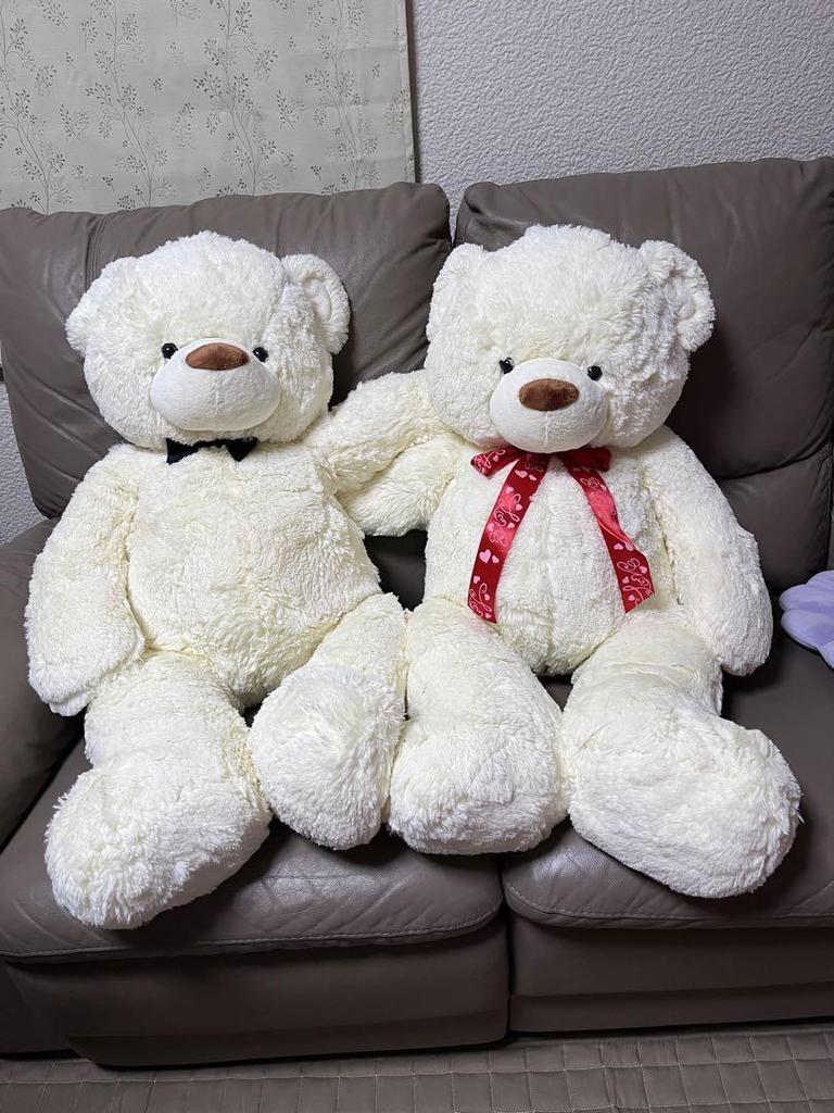 [USED] big white teddy bear