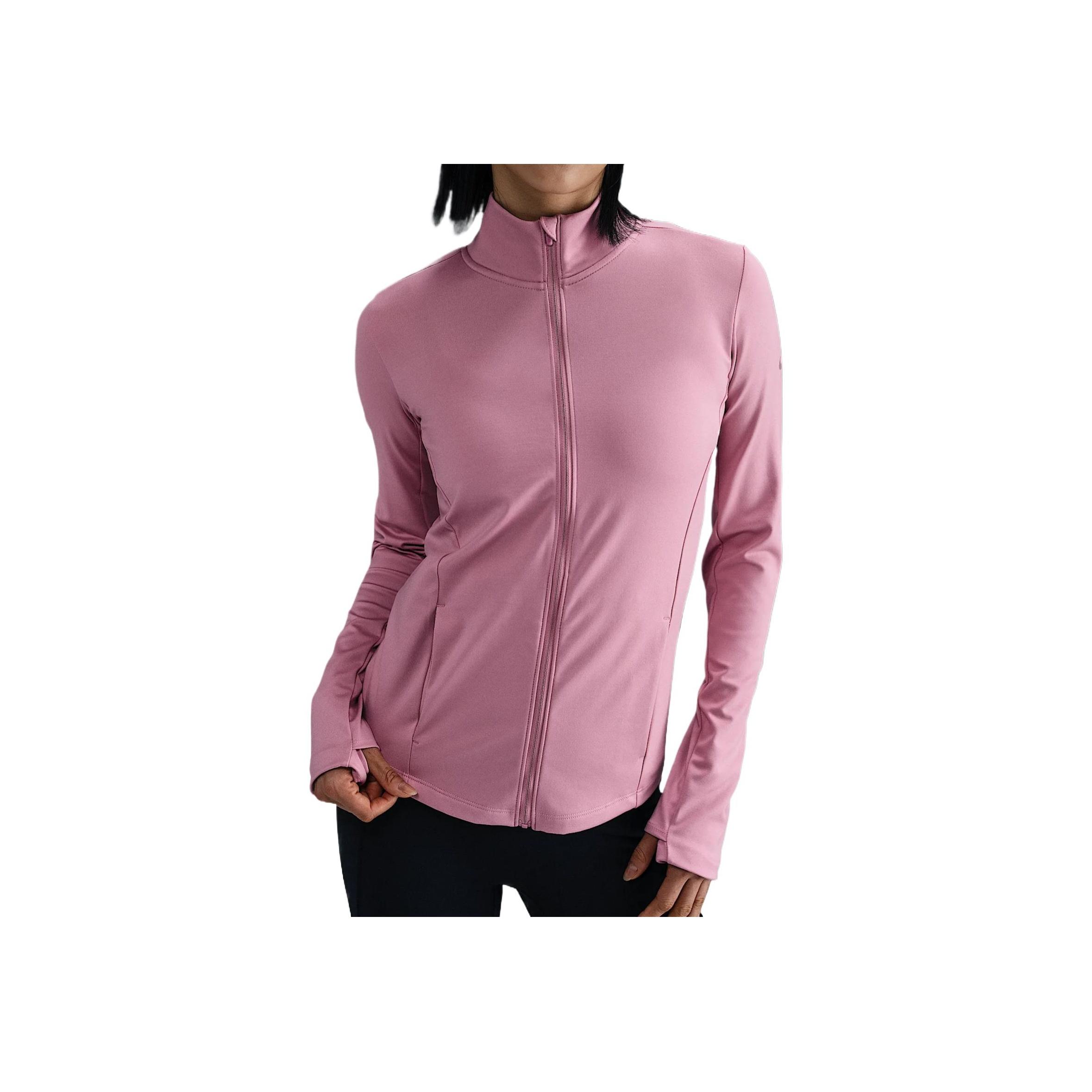 Nike Dri-Fit Dry-Fit Quick-Drying Comfortable Breathable Soft Long Sleeve Fitness Shirt Women tops Pink FV7952-699 S