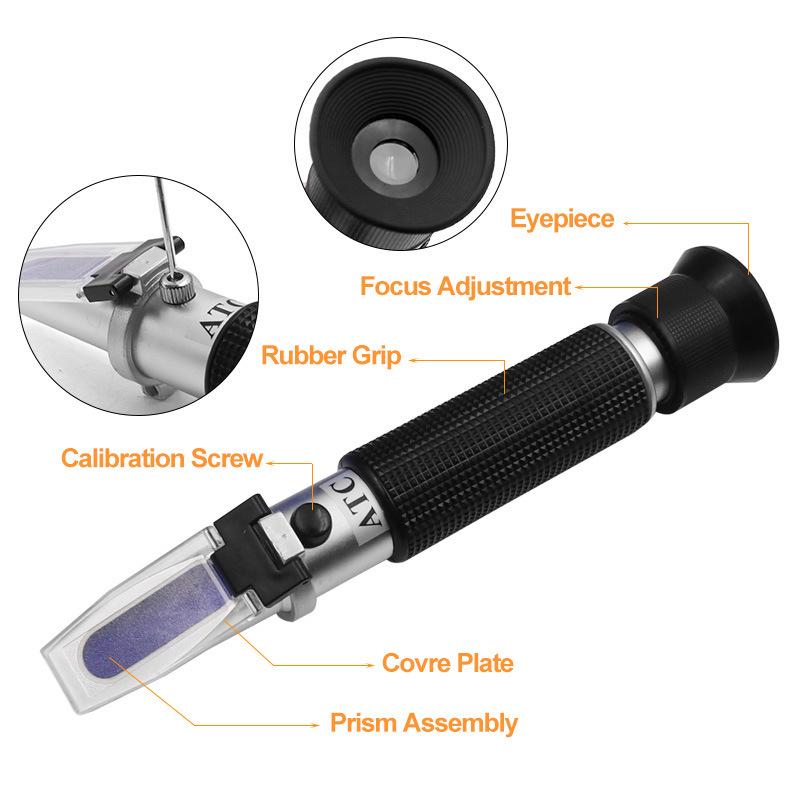 Handheld Optical Salinity Refractometer for Aquarium and Seawater
