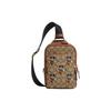 Disney Co-branded Model 13 Mickey Embroidered Color Block Cow Leather Fabric Shoulder Crossbody Bag Medium Men's Khaki Print