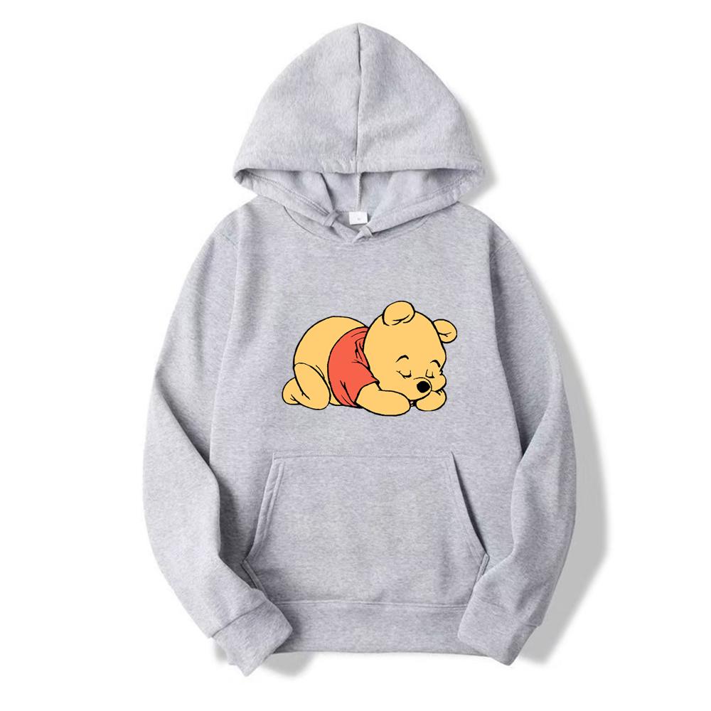 

2024 New Disney Pooh Bear Women Spring and Autumn Sweatshirt Hooded Kawaii Cartoon Long Sleeve Sweatshirt Pooh Bear Hoodies 3XL