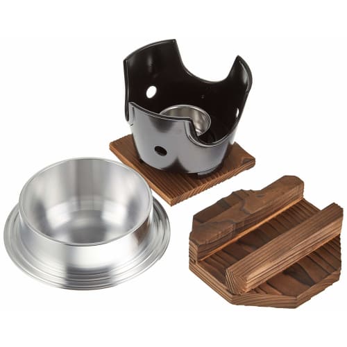 EBM Aluminum Shallow Kamameshi Set, Pot: 155 X H65mm