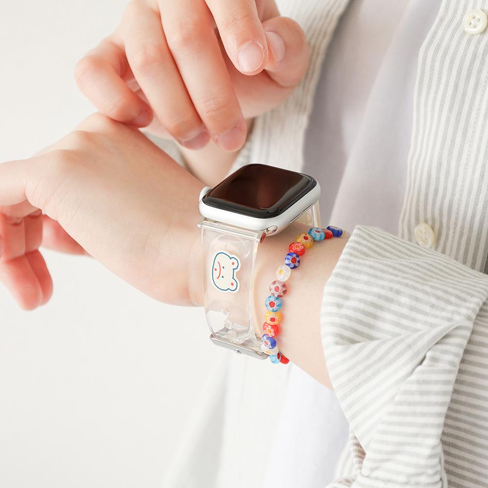 Beuleonchibeuladeo Apple Watch Clear Strap Ver.2 For 38-41Mm