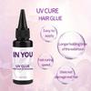 Tangle-Free UV Hair Extension Kit: 2X Faster Remover + 30g Glue & Spares for Invisible Extensions – Salon & Home Use