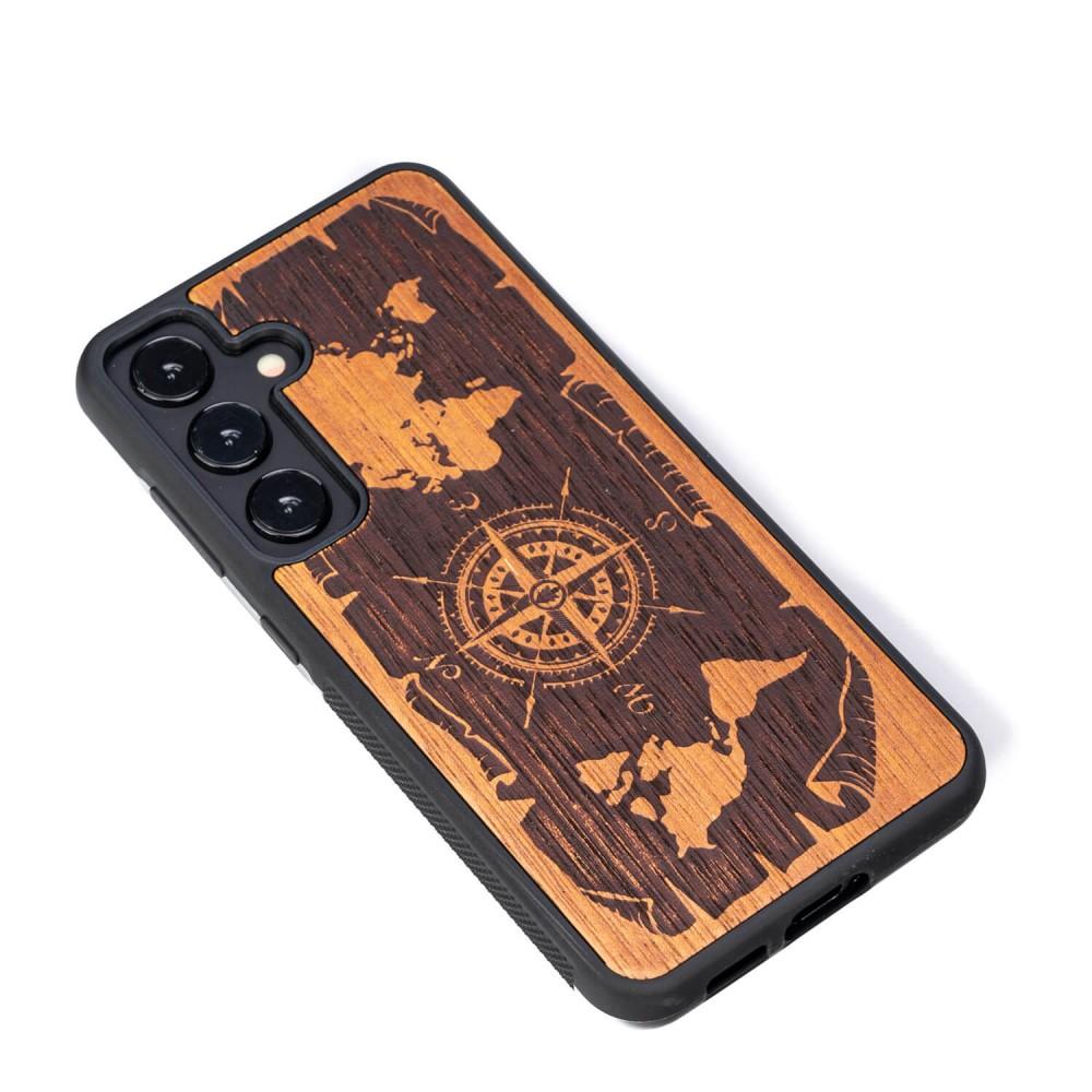 Bewood Wooden Case for Samsung Galaxy A55 5G Wind Rose Merbau