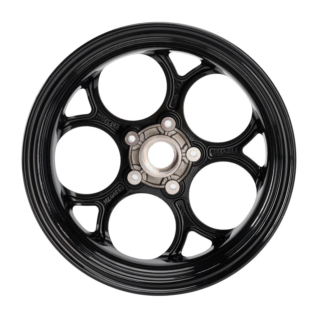 Front & Rear Wheel Rim Set 3.0x12" Black For Vespa Sprint Primavera 50 125 150