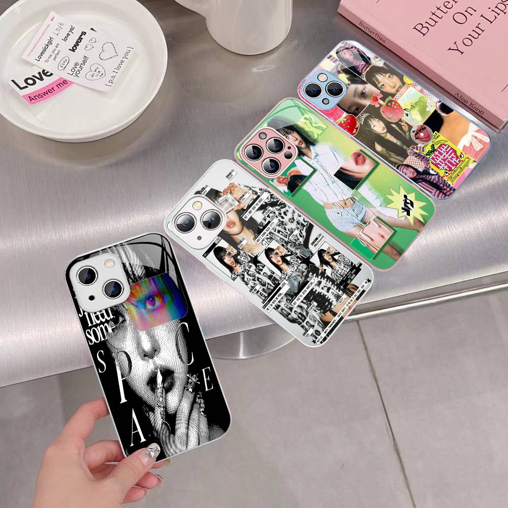 Popular K-pop Group L-Loona Y-Yves For IPhone 14 13 12 Mini 11 Pro XS Max X XR 14 Plus Tempered Glass Cover