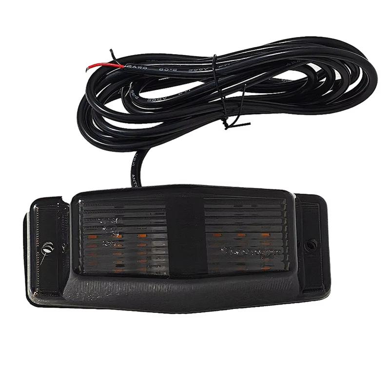 4Pcs Smoked White Front Grill Light LED Marker Lamp For Scania Volvo Man Benz Truck Lorry Double Burner Indicator Light-A87Q