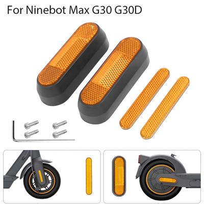 Upgrade Reflective Sticker Modifited Front Rear Wheel Hub Protective Shell for Ninebot Max G30 G30D Electric Scooter Reflector