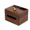 Solid Wood Multifunctional Living Room Desktop Storage: Remote Control & Napkin Holder