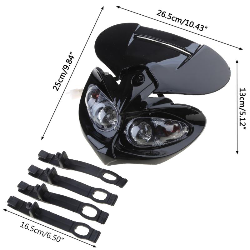 Motorradverkleidung für Scheinwerfer Fernlicht Abblendlicht Dual für F-Eagle Apollo für DC 1