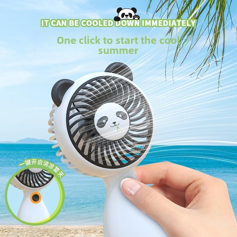 Cartoon Handheld Mini Fan With Usb Charging For Kids And Students
