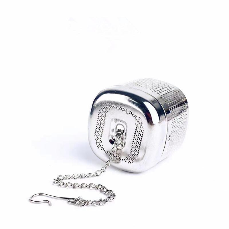 Stainless Steel Tea Infuser Ball Square Tea Leakage Filter Tea Ware Tea Filter Extra Fine Mesh Loose Tea Steeper Mesh Filter