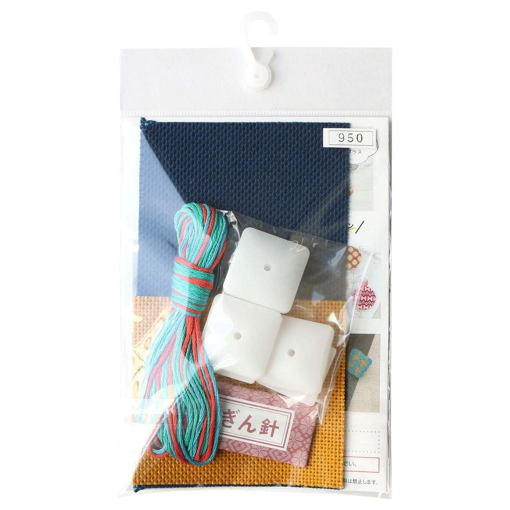 Olympus Thread Kogin Kit Modern Square Covered Button 3cm x 3cm OLY-G70 Japanese Embroidery Craft
