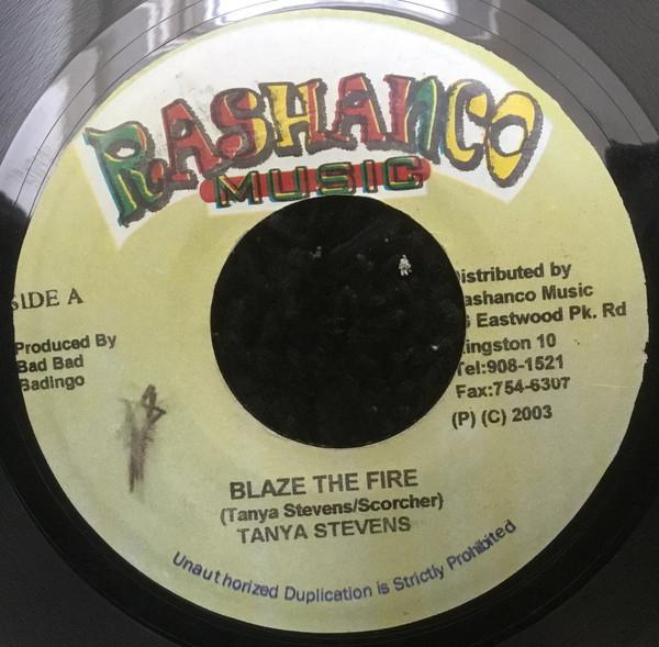 

7inch Record TANYA STEPHENS - Blaze The Fire NONE Rashanco Music 2003 Jamaica Reggae, Ska & Dub Used