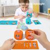 Cross Wooden Dressing Face Changing Game Building Blocks Children Puzzle Toys