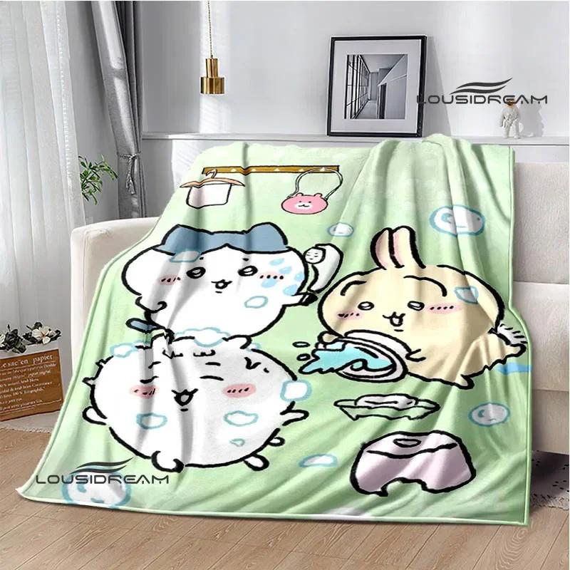 3D Cute C-Chiikawas Printed Blanket Flannel Warm Blankets Soft and Comfortable Blanket Bed Linings Cubre Cama Birthday Gift