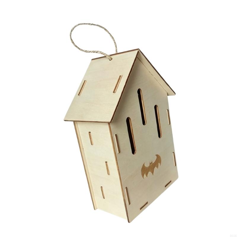 Hanging Bat Shelter House In Construction, Outdoor Bat House for Quiet Tree Placement In Backyard or Yard Use B03E