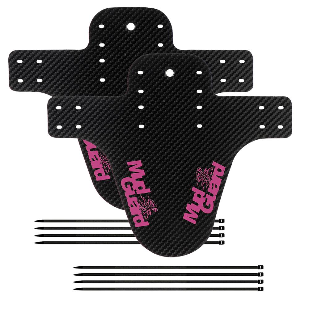 2 Piece Set Bicycle Fender Mountain Carbon Pattern Bike Mud Guard For Front Rear Wheel Mudguard Ultralight Cycling MTB Fender