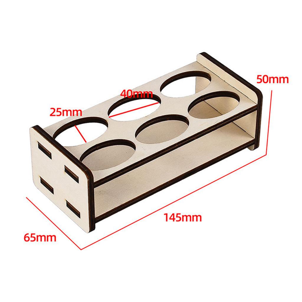 Model Paint Rack Stand Pigment Holder Organizer Wood Painting Rack Exquisite Convenient Shelf Holder DIY Pigments Shelf