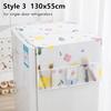 1Pcs Durable Dustproof Refrigerator Dust Cover PVEA 130x55cm 180x60cm Refrigerator Cloth with Storage Bag Washing Machine Towel