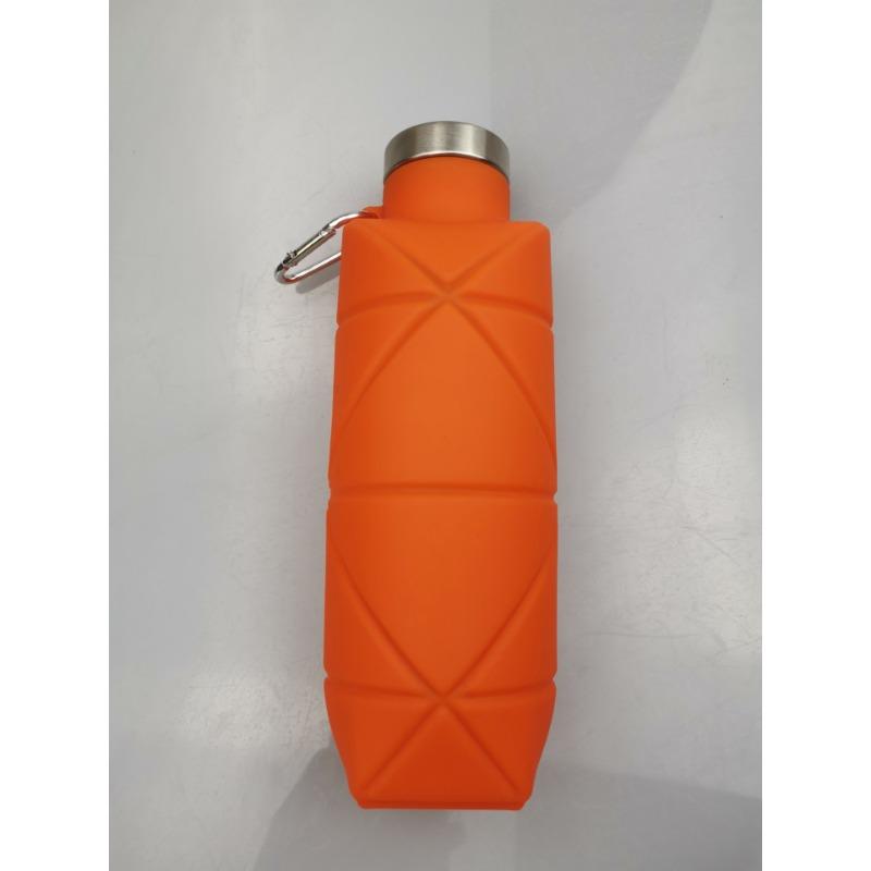 

Складная чашка из нержавеющей стали, 700 мл, для занятий спортом на открытом воздухе, силиконовая чашка, карман, портативная бутылка для воды 700ml