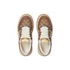 GUCCI Screener Jigglypuff, Distressed Shoes Leather Low top Stylish Skateboarding Shoes Men's Beige & Ebony 750048 FAB39 9754