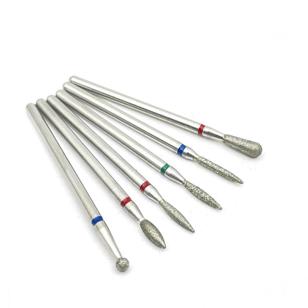 

6 шт. резак для маникюра, твердосплавные алмазные сверла для ногтей, набор фрез для дизайна ногтей, набор инструментов для педикюра, сверла для ногтей C6-14